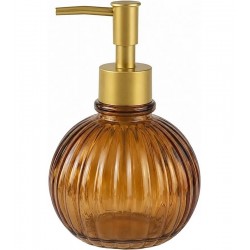 Porta Sabonete Líquido 335ml De Vidro Ambar